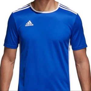 Soccer practice shirt blue and gold